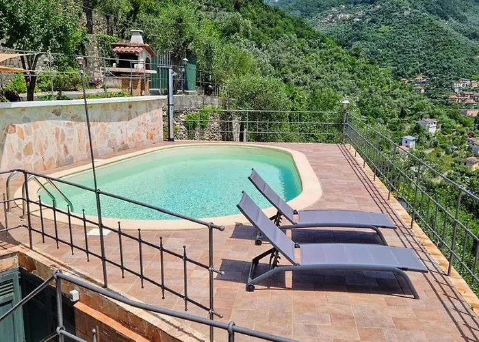 Belvedere, House With Pool- Recco, Liguria *