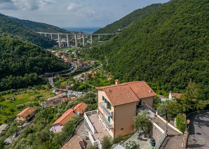 Belvedere, House With Pool- Recco, Liguria Corticella