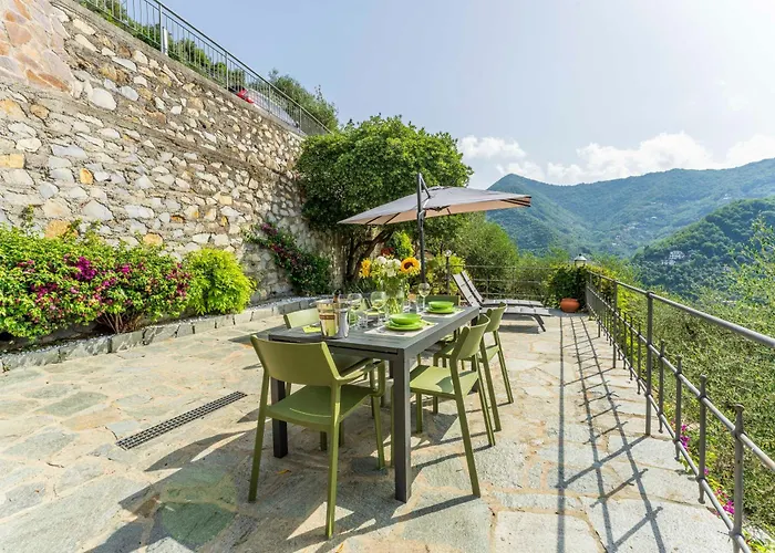 Belvedere, House With Pool- Recco, Liguria Corticella